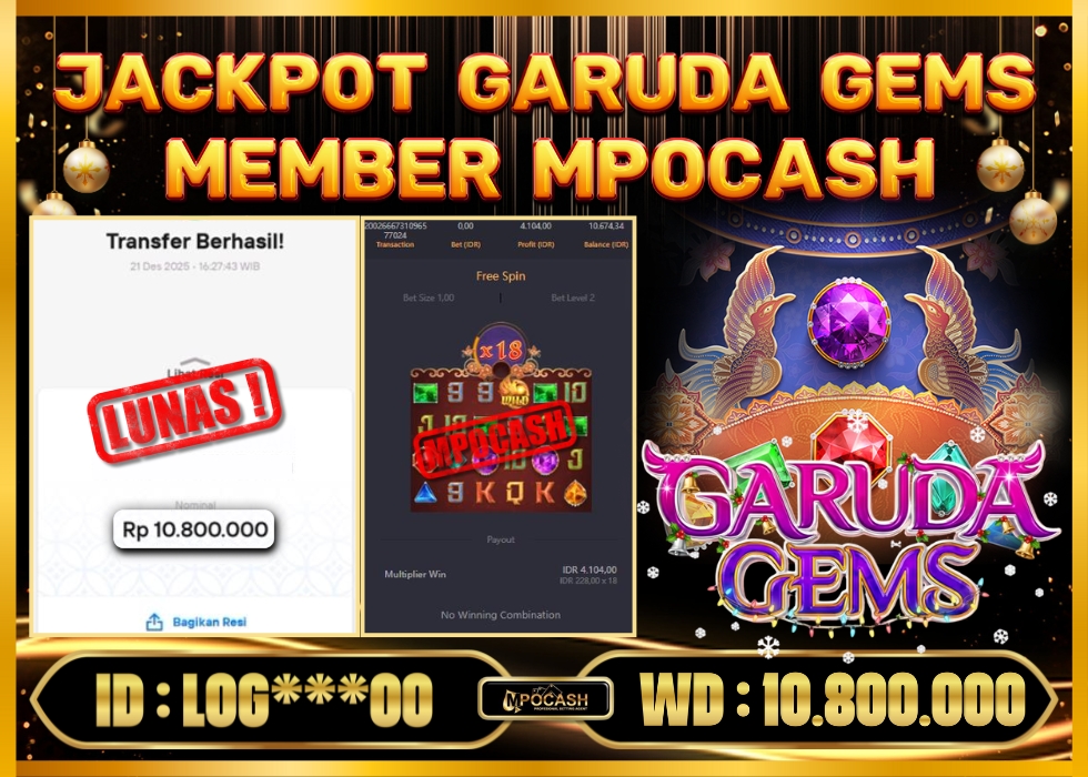 MPOCASH JACKPOT GARUDA GEMS